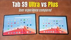 Samsung Tab S9 Ultra vs S9+: Comparing Apps and User Experience
