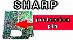 sharp crt tv protection pin