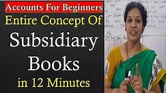 11. Entire Concept Of Subsidiary Books in 12 Minutes