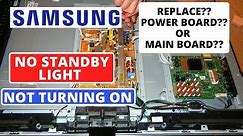 How to Fix SAMSUNG TV Won't Turn On No Red Light, No Sound No Display || Samsung TV No Standby Light
