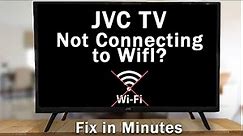 How to Fix a JVC TV that is NOT Connecting to WiFi | 10-Min Fix