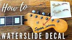 How To Install a Guitar Headstock Decal|Easy DIY