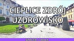 Cieplice Zdrój - Poland, walk in Cieplice Jelenia Góra | 4K