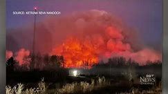 Fast-moving wildfires forces multiple evacuations in Alberta