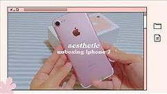 unboxing aesthetic iphone 7 (rose gold 128gb) | 2021