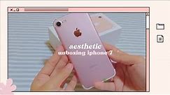 unboxing aesthetic iphone 7 (rose gold 128gb) | 2021