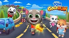 Talking tom pet gold run funny iOS Android mobile gameplay by Tom