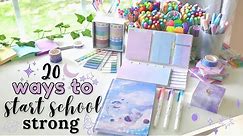 Top 20 hacks for preparing for back to school ✨