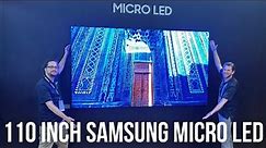 🧐GIANT Samsung MS1A 110" MICRO LED Home Theater Television w/ 4K UHD, Smart Hub, & Dolby Atmos