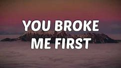 Conor Maynard - You Broke me first | Lyric Video
