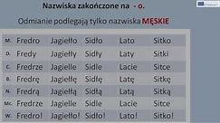 Język polski - Odmiana nazwisk