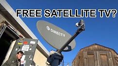 Free Satellite TV with Dumpster Dived Dish