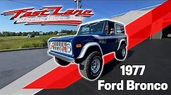 SOLD 1977 Ford Bronco For Sale