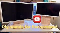 Diy tv stands for flat screens to save money!