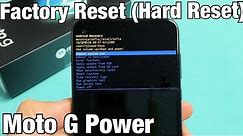 Moto G Power: How to Factory Reset (hard reset)