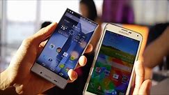 Sharp AQUOS Crystal vs Samsung Galaxy S5 first look - video Dailymotion
