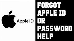 Forgot Apple ID Password and Email Fix - Forgot Apple ID Login Step by Step Guide Help