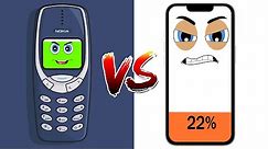 Nokia Battery vs Samsung Battery vs iPhone Battery Meme || Battery lowing animation