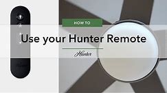How To use your Hunter Ceiling Fan Remote