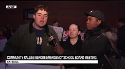 Catskill parents, students rally to save principal, music teacher's jobs