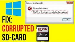 How to Fix a Corrupted SD Card In Windows 10/11 | Very Easy!