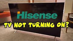 How to Fix Your Hisense TV That Won't Turn On - Black Screen Problem