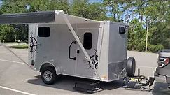 6 x 12 cargo trailer camper conversion tour