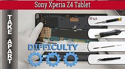 How to disassemble 📱 Sony Xperia Z4 Tablet Take apart Tutorial
