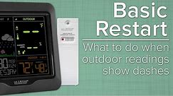 Basic Restart - What To Do When Outdoor Sensor Readings Show Dashes