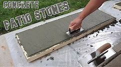 How to make Patio Blocks quick and easy from concrete // DIY