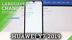 How to Change Language in HUAWEI Y7 2019 - Language Settings