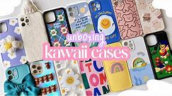 🎀 unboxing + rating kawaii cases for iphone 12 pro max gold | huge iphone case haul from aliexpress💫