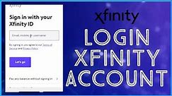 Xfinity Login | Comcast Sign in | Xfinity.com