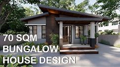 70 SQM BUNGALOW HOUSE DESIGN | Konsepto Designs