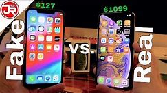 Fake Vs Real iPhone XS Max Full Comparison (NEW) | $127 FAKE vs $1099 REAL