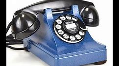 302 Hammered Blue Vintage Telephone