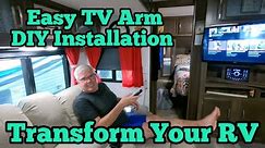 RV TV Arm Hack! Easy DIY RV Upgrade