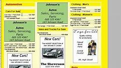 Creating a "Yellow Pages"-style Telephone Directory with Adobe InDesign or QuarkXPress