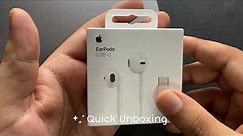 Apple Type-C Earpods : Unboxing and First Impressions 2023 #apple #earpods #appleproductreview