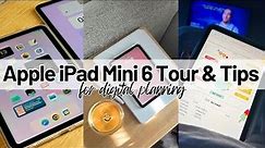 What's On My iPad Mini 6 | how to customize your home screen, digital planning tips + FREE template!