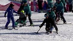 Prince Harry tries sit-skiing ahead of Invictus Games