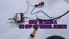 How to Wire a on off on Toggle Switch | Toggle Switch | On / Off / On Toggle Switch