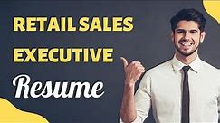 Retail Sales Executive Resume कैसे बनाए | Retail Sales Executive Resume format | Sample Resume |