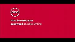 How to reset your password on Absa online