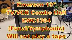 Emerson 13in TV-VCR EWC1304 Wont Play Repair