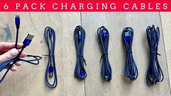 6 Pack iPhone Charging Cables