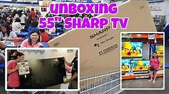 Unboxing 55 inches SHARP Android TV