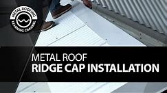 How To Install Metal Roof Ridge Cap. EASY Metal Roofing Ridge Cap Installation + Finish + Cut Ends