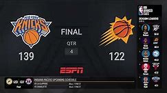 New York Knicks @ Phoenix Suns NBA Live Scoreboard | NBA on ESPN