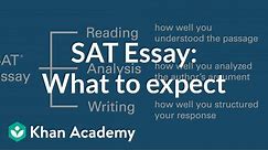 About the SAT Essay: What to expect | SAT Tips & Strategies | SAT | Khan Academy